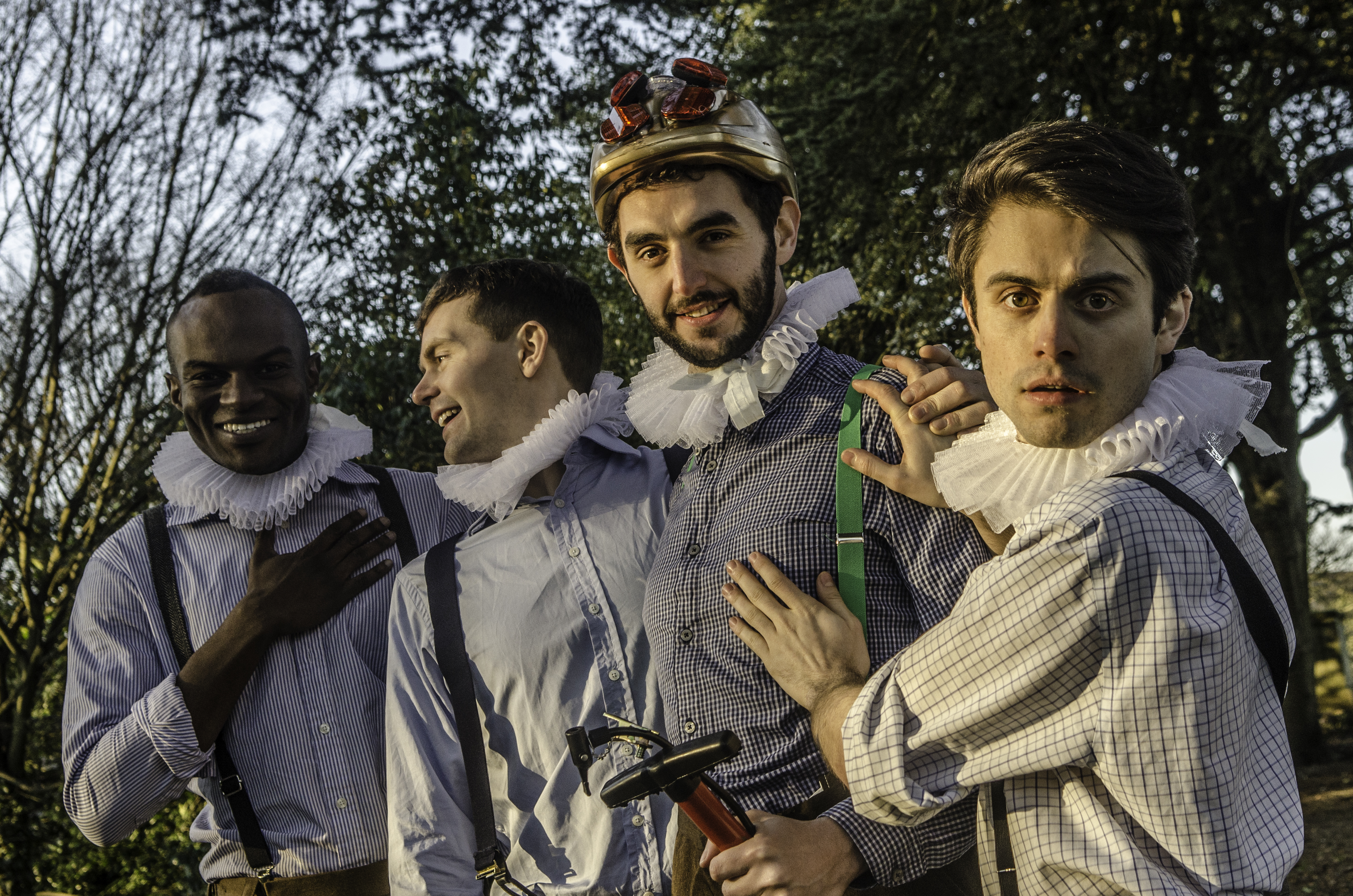 The HandleBards (L to R - Stanton Plummer-Cambridge, Paul Hilliar, Liam Mansfield, Matt Maltby)